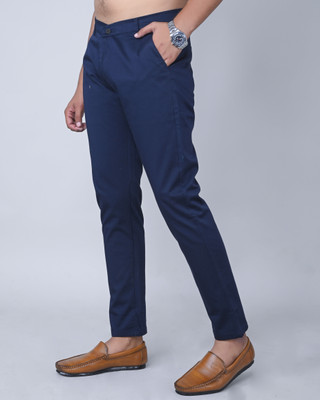 Tanip Regular Fit Men Blue Trousers