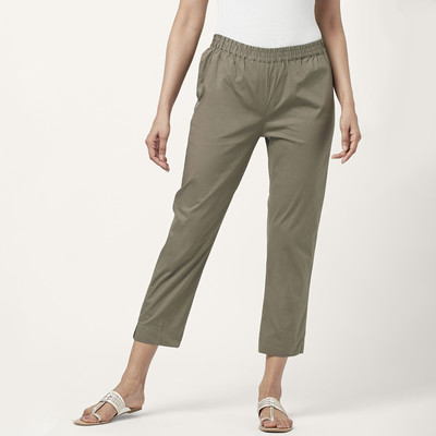 Rangmanch by Pantaloons Regular Fit Women Grey Trousers