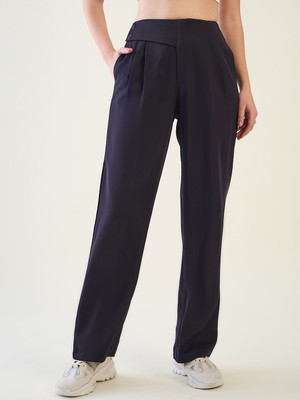 AAYU Comfort Fit Women Blue Trousers
