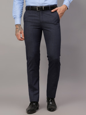 CANTABIL Regular Fit Men Dark Blue Trousers