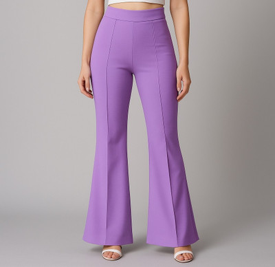 SHAHVEER CREATION Women Purple Trousers