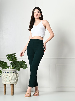 GLADLY Footed  Winter Wear Legging(Green, Solid)
