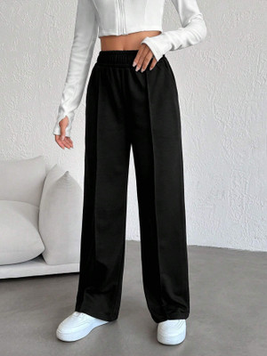 IMSA MODA Loose Fit Women Black Trousers