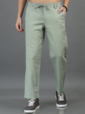 CAZZBA Relaxed Men Light Green Trousers