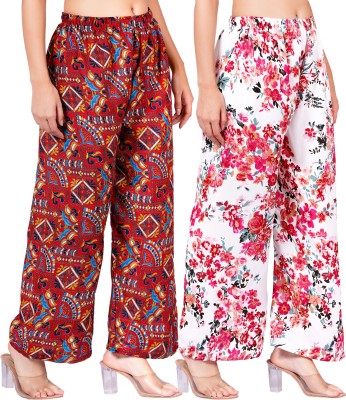 Aprawo Regular Fit Women Multicolor Trousers