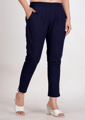 Fabitude Regular Fit Women Dark Blue Trousers