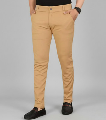 GHK Regular Fit Men Khaki Trousers