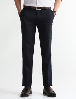 ARROW Regular Fit Men Blue Trousers