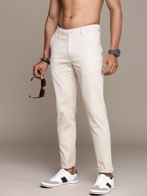 Roadster Regular Fit Men Beige Trousers