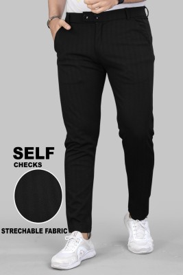 VELLOSTA Regular Fit Men Black Trousers