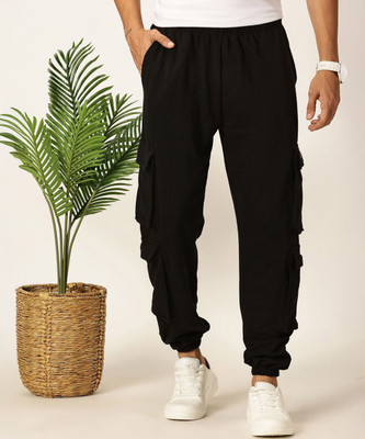 Mast & Harbour Regular Fit Men Black Trousers