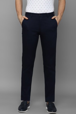 LOUIS PHILIPPE Tapered Men Dark Blue Trousers