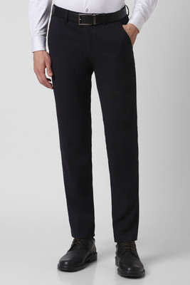 PETER ENGLAND Slim Fit Men Black Trousers