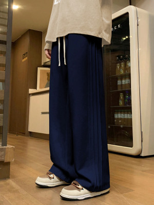 Leriya Fashion Regular Fit Men Blue Trousers