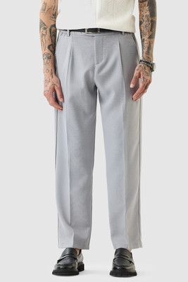 Snitch Regular Fit Men Grey Trousers