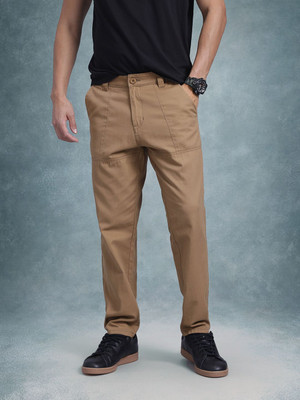 Roadster Relaxed Men Brown Trousers