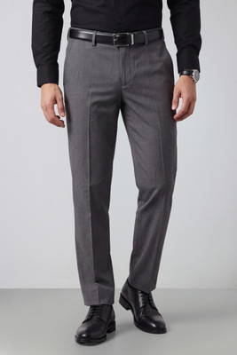 PETER ENGLAND Slim Fit Men Grey Trousers