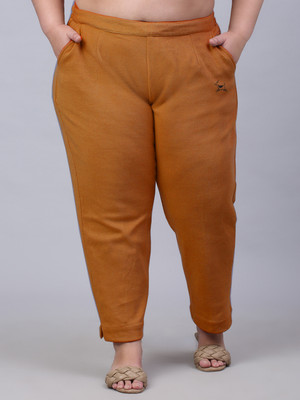 Trend Level Regular Fit Women Yellow Trousers