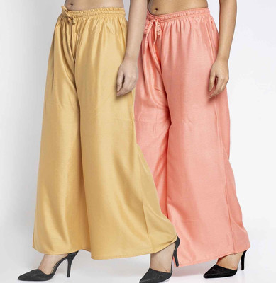 Bamboo Breeze Flared Women Multicolor Trousers