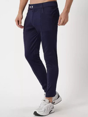 TopQore Slim Fit Men Blue Trousers
