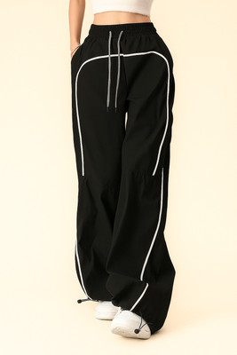 fleepshort collection Loose Fit Women Black Trousers