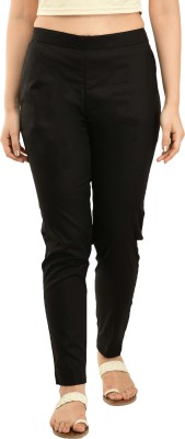 Navelly Regular Fit Women Black Trousers