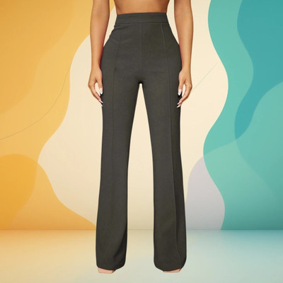 nitafashion Loose Fit Women Grey Trousers