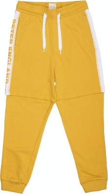 PETER ENGLAND Regular Fit Boys Yellow Trousers