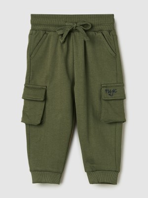 MAX Regular Fit Baby Boys Green Trousers