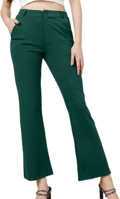 fithub Regular Fit Women Dark Green Trousers