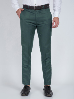 CYPHUS Regular Fit Men Light Green Trousers