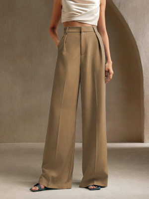 KOTTY Straight Fit Women Beige Trousers