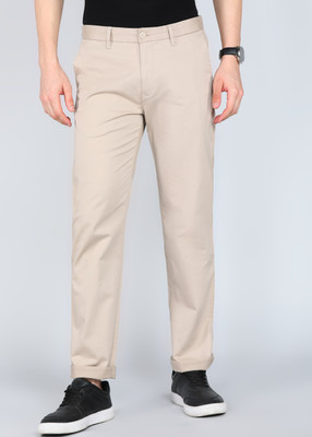 PETER ENGLAND Regular Fit Men Beige Trousers