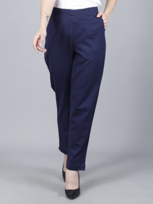 jaipur ethnic Regular Fit Women Dark Blue Trousers