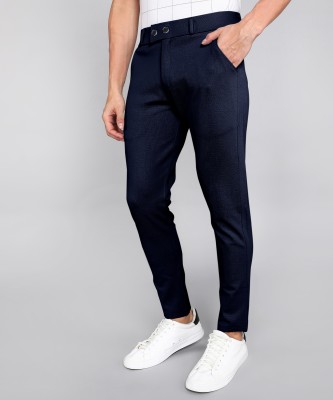 INDICLUB Relaxed Men Dark Blue Trousers