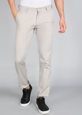 PROVOGUE Slim Fit Men Grey Trousers