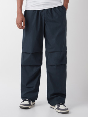 BEWAKOOF Relaxed Men Blue Trousers