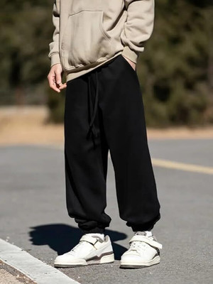 IMSA MODA Solid Men Black Track Pants