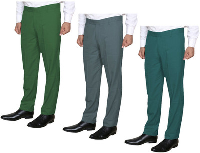 KAVYA Slim Fit Men Multicolor Trousers