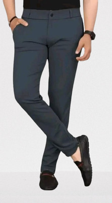 Nk staylish Regular Fit Men Grey Trousers