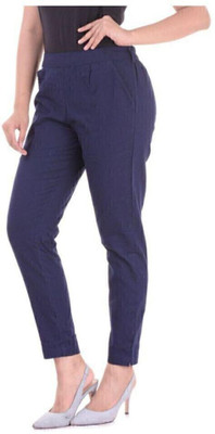 skytick Regular Fit Women Dark Blue Trousers
