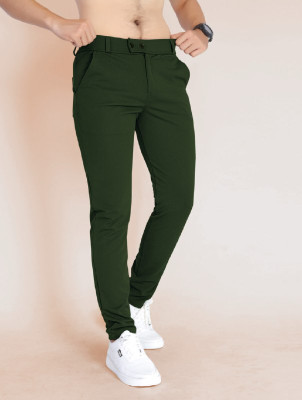 STYROVA. Slim Fit Men Green Trousers
