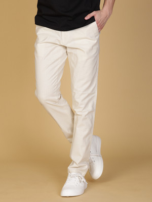 V-MART Slim Fit Men Beige Trousers