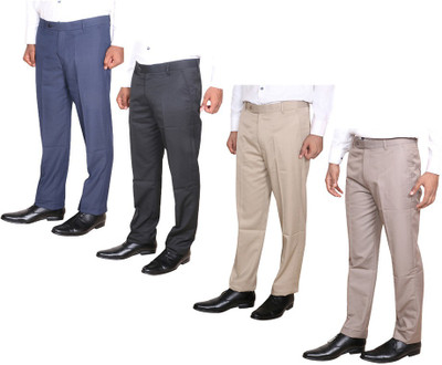 Indistar Regular Fit Men Multicolor Trousers