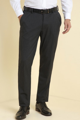Allen Solly Slim Fit Men Grey Trousers