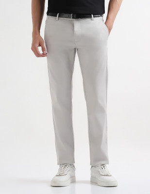 Arrow Sport Slim Fit Men Grey Trousers