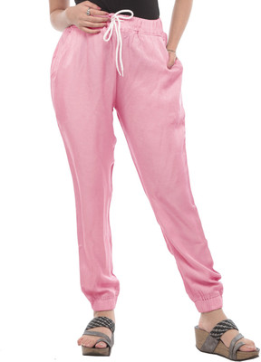 TRUELADY Relaxed Women Pink Trousers