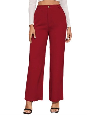 FNOCKS Regular Fit Women Black Trousers