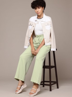 Roadster Regular Fit Women Green Trousers