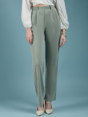 Dwarros Women Green Trousers